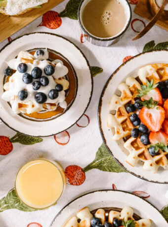 Delicious Field Berry Waffles